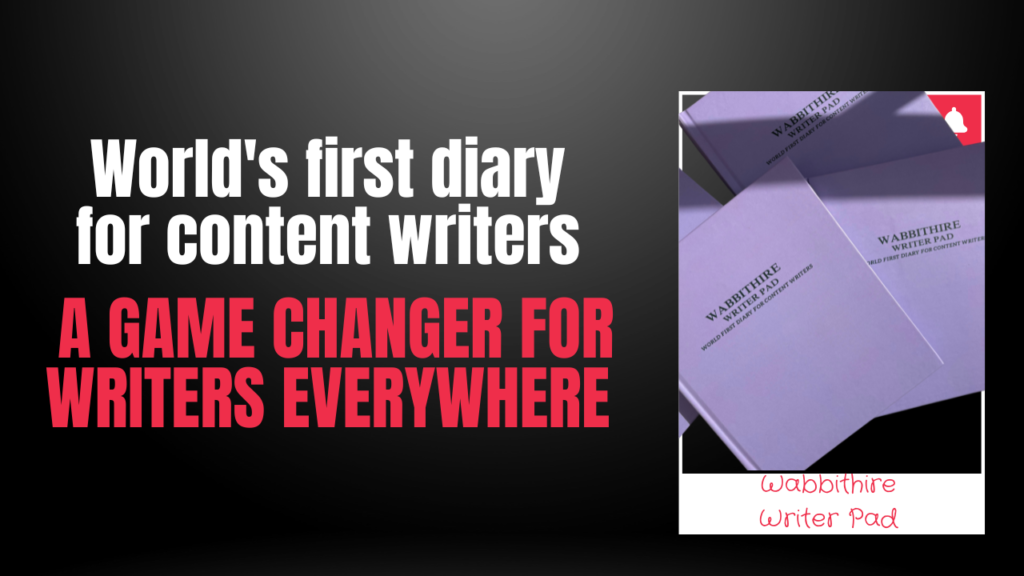World's first diary for content writers: A game changer for writers