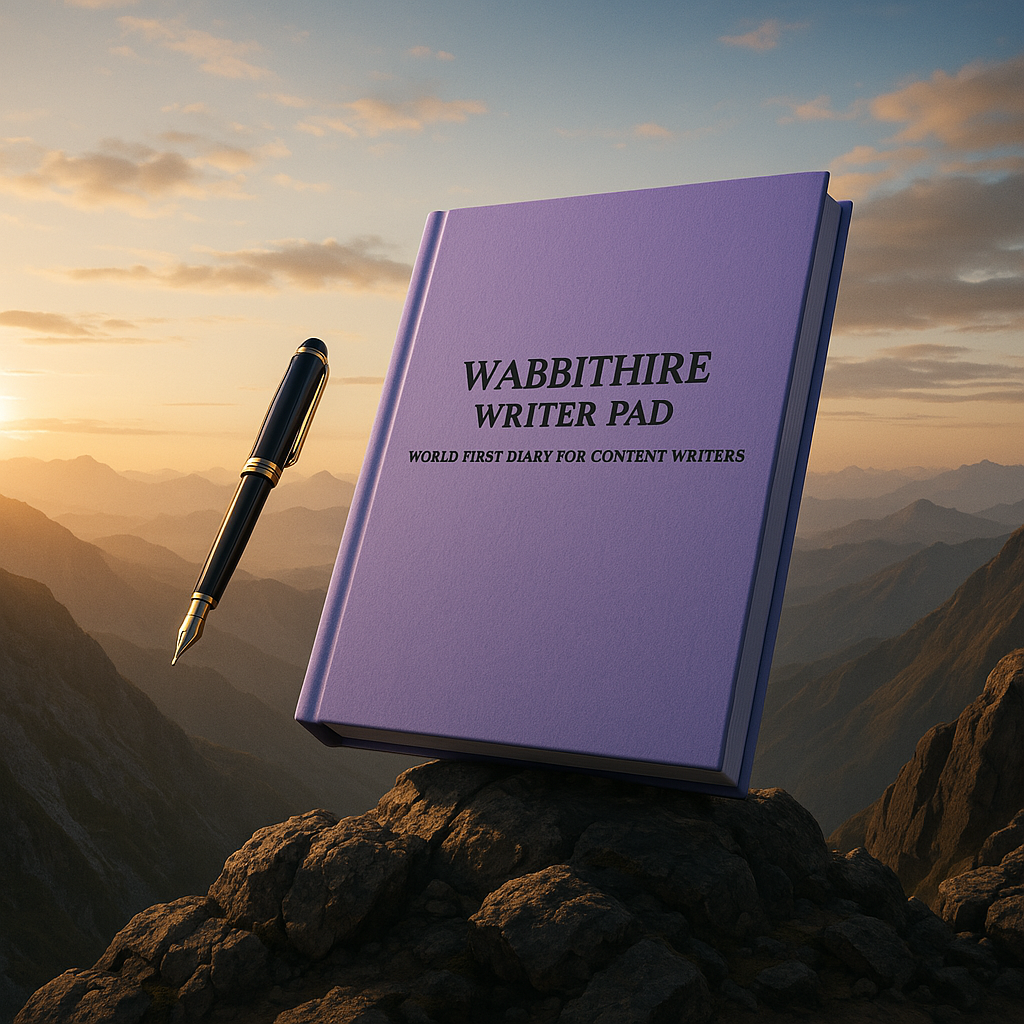 Wabbithire Writer Pad: World's first diary for content writers