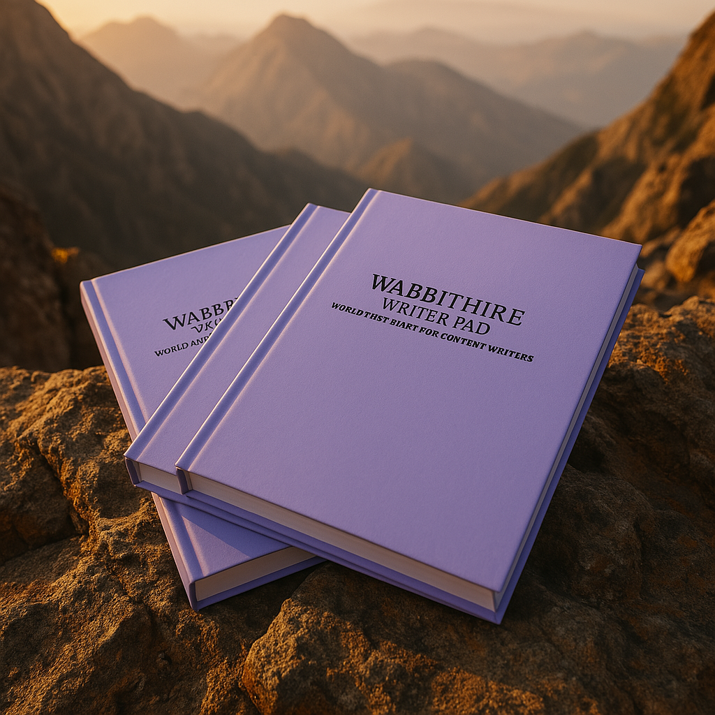 Wabbithire Writer Pad: World's first diary for content writers