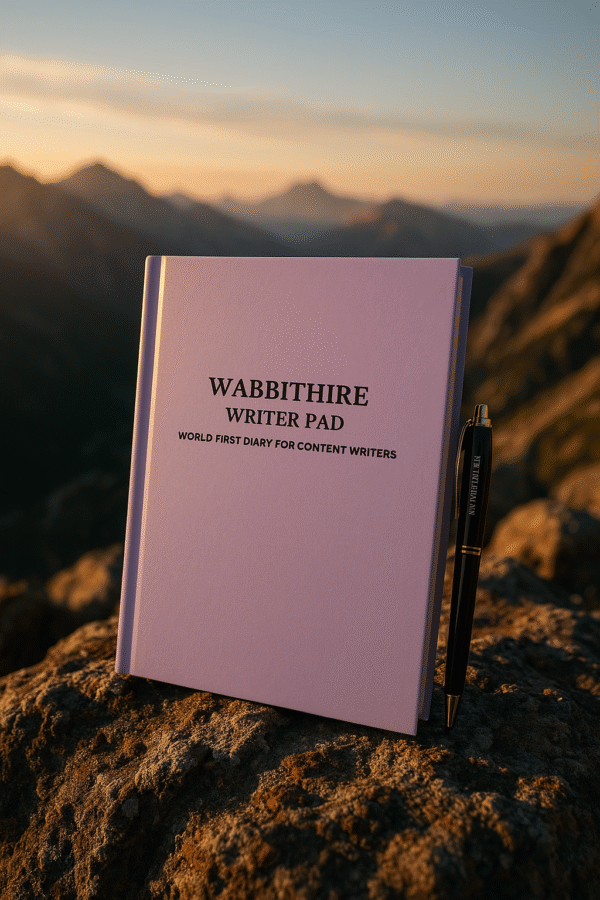 Wabbithire Writer Pad: World's first diary for content writers