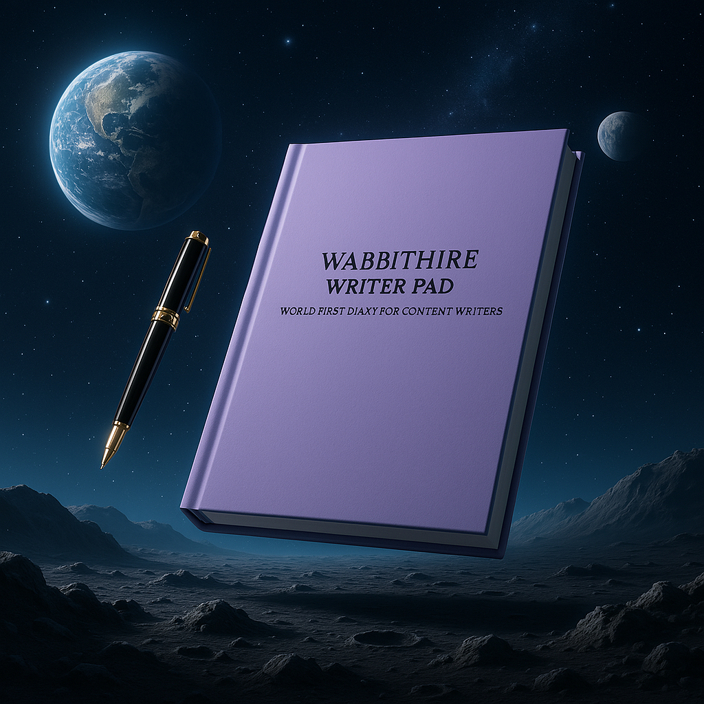 Wabbithire Writer Pad: World's first diary for content writers