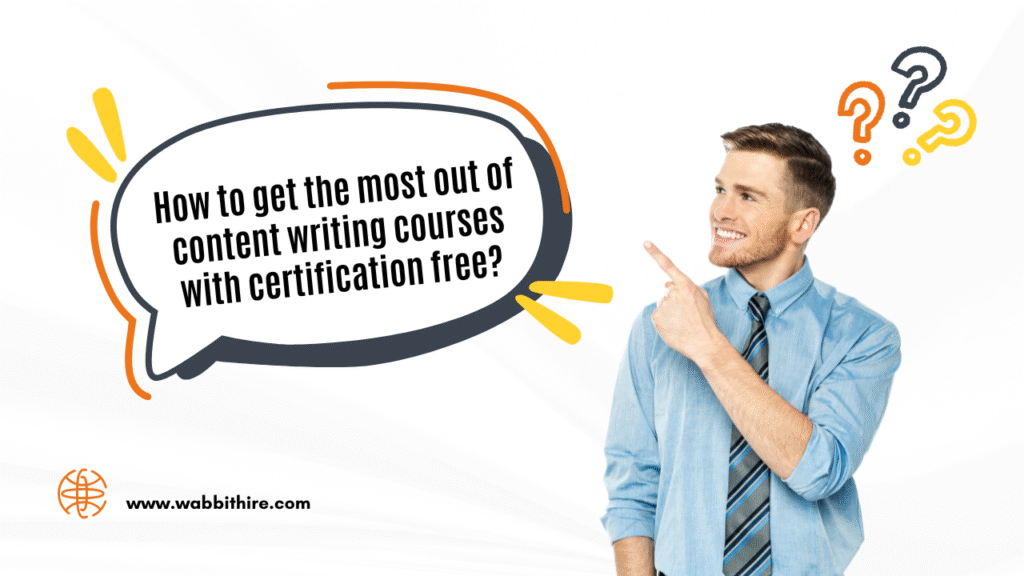 content writing courses with certification free