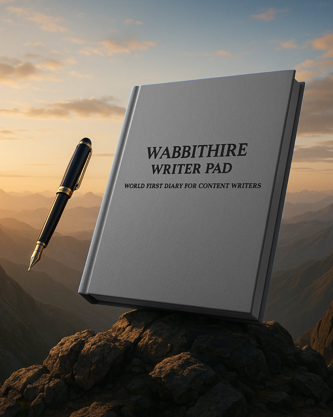 Wabbithire writer pad in grey