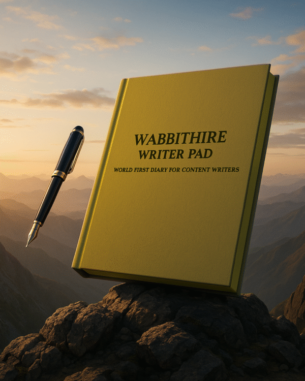 Wabbithire writer pad in yellow
