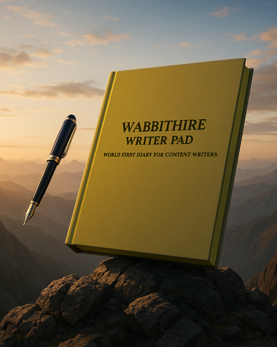 Wabbithire writer pad in yellow