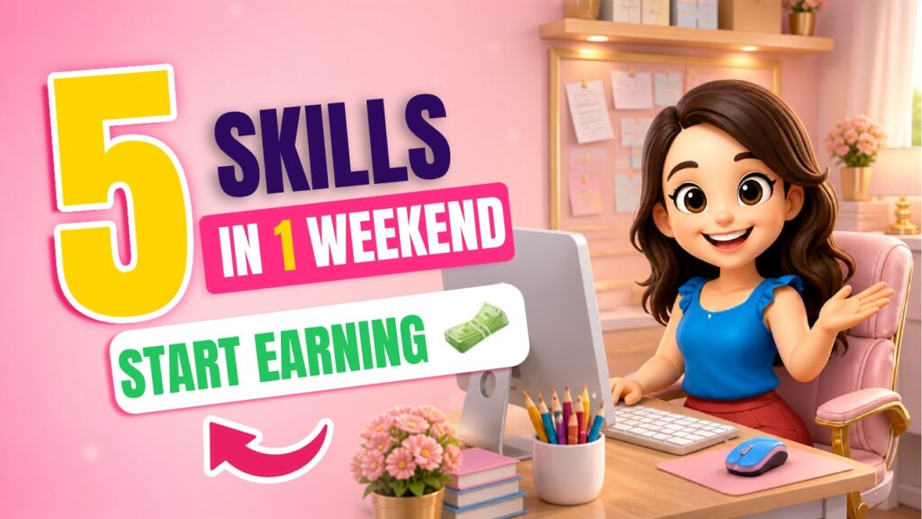 5 skills you can learn in 1 weekend to start earning